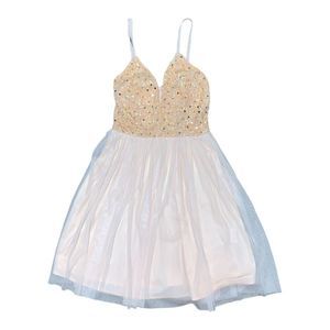 Lace & Beads, Nordstrom, Pink / Orange Mini Dress, Small, Used.